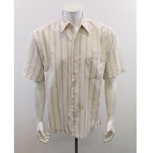 Retreat Men's Polyester Button Up Shirt Size Mediu